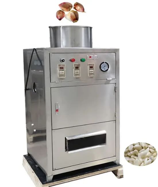 Maquina para pelar ajos