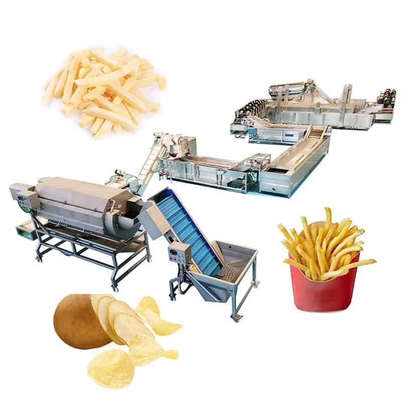 equipo para hacer papas fritas