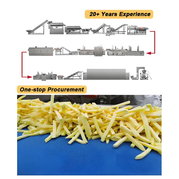 Máquina para Producir Papas Fritas Congeladas