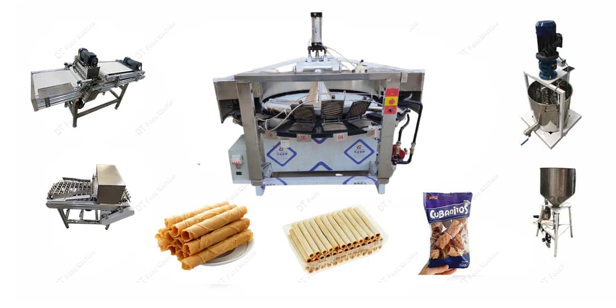 Semi-Automatic Wafer Roll Making Machine